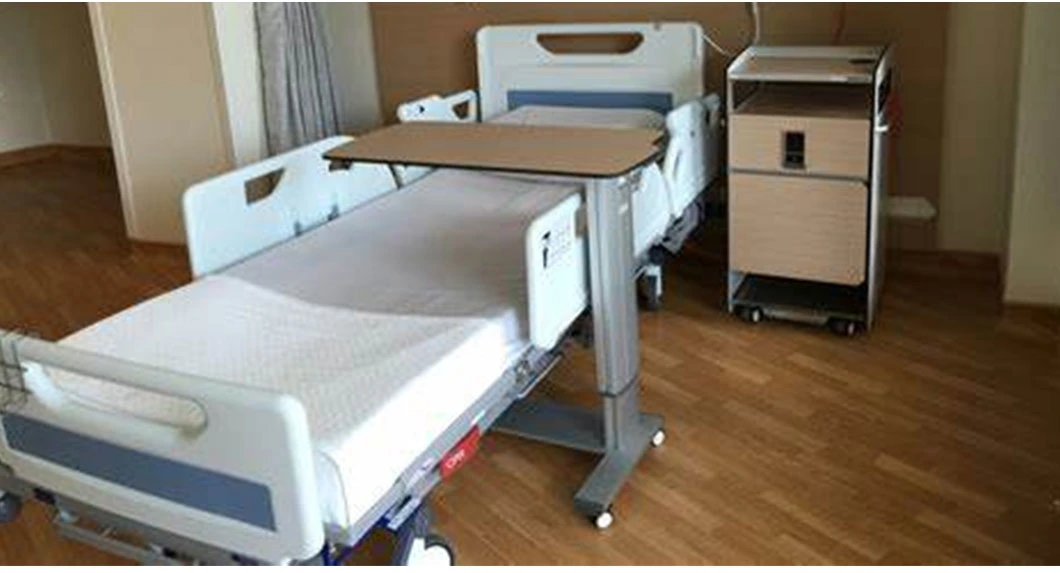 Factory Price Custom High Quality Medical Furniture Cabinet Plastic Hospital Bedside Table Size for ICU