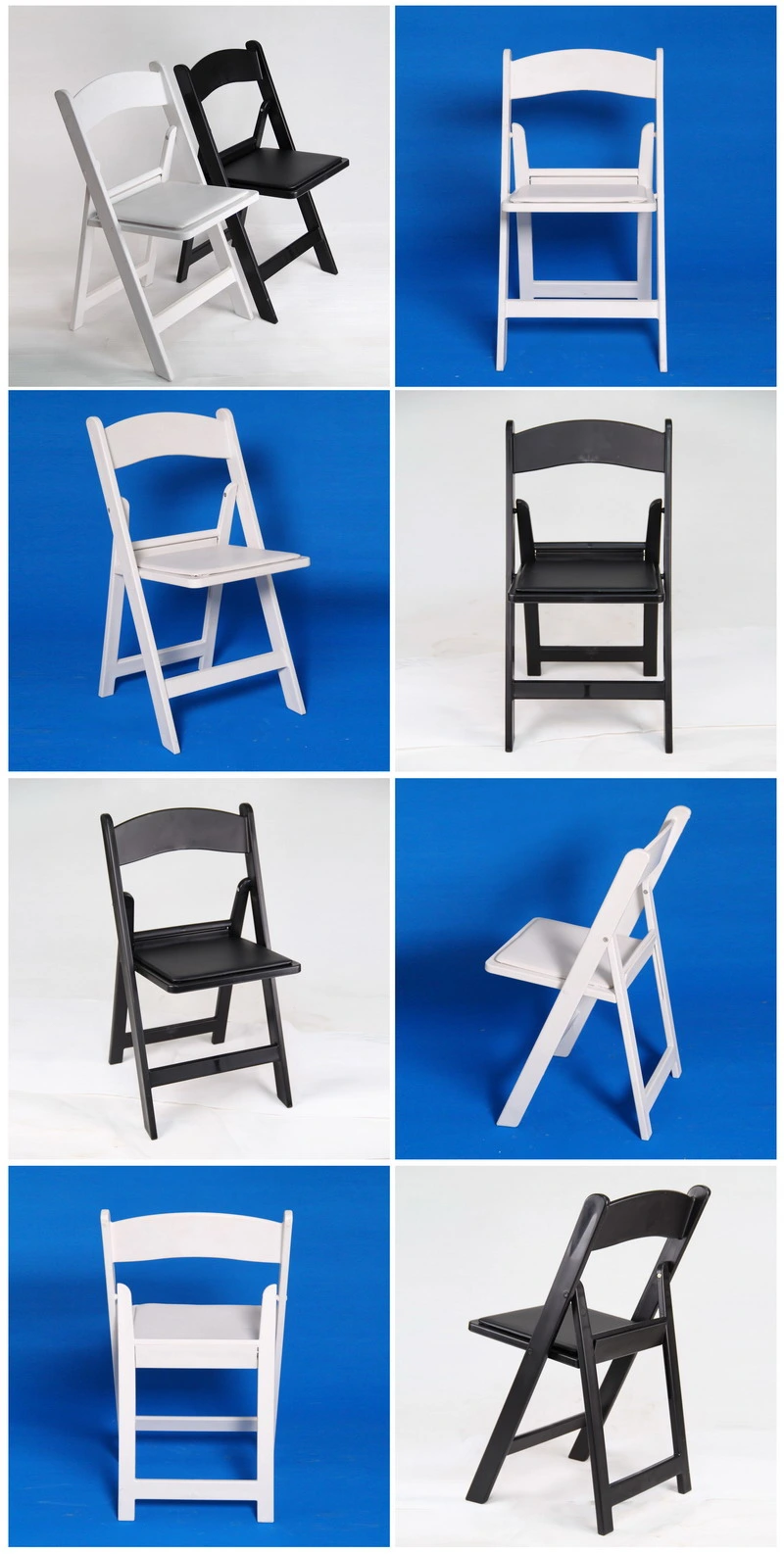 White Plastic Folding Chair Outdoor Resin Folding Hotel Party Wedding Chairs