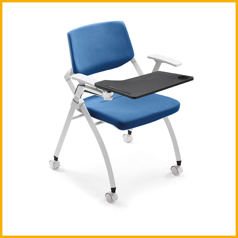 Colorful Plastic Back Foldable Chair/Visit Room Office Chair/Training Chair with Castors