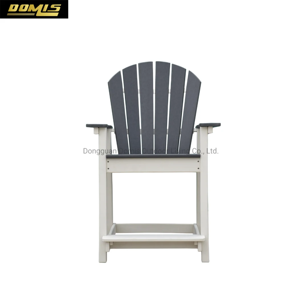 Wholesale Modern Outdoor Waterproof Plastic Furniture HDPE Bar Stool