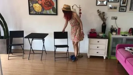 Muebles de exterior Mesa de moldeo por soplado Mesa plegable de plástico cuadrada