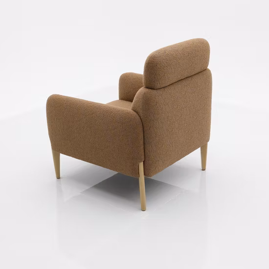 Venta al por mayor, muebles para el hogar, moderno Imola, pierna de metal, respaldo alto, cuero, ocio, sofá individual, sillón