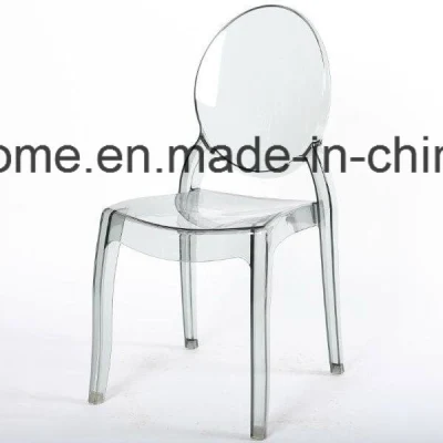 Silla Sophia, silla de ópera, silla fantasma, silla de comedor, silla de plástico barata, silla transparente