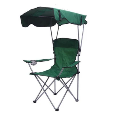 Silla de playa plegable portátil, taburete de pesca con elevador y sombrilla, accesorios de Camping, muebles para exteriores, tela Oxford Wyz20333