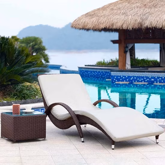 Jardín Patio al aire libre Aluminio Plástico Madera Mecedora Silla de jardín