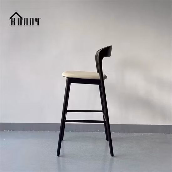 Taburetes de moda de madera de tela de tela de algodón 100%