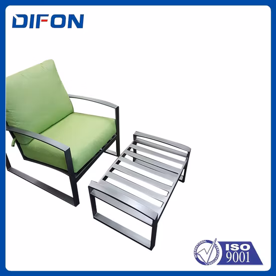 Silla mecedora de jardín de ratán de plástico resistente al agua más nueva, silla de Metal